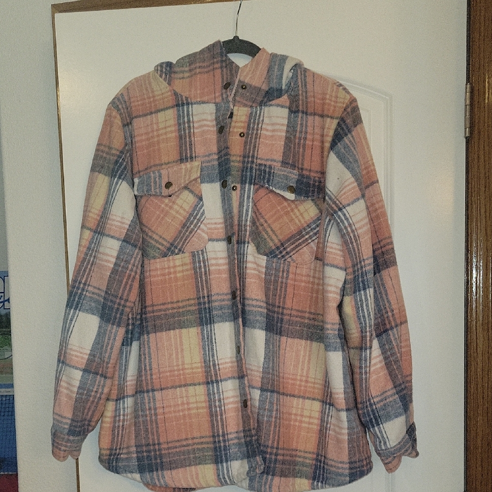 Plaid Hooded Shacket
